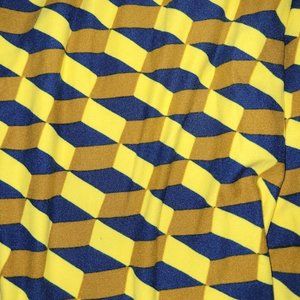 NWT Lularoe TC Leggings Yellow and Blue 3D